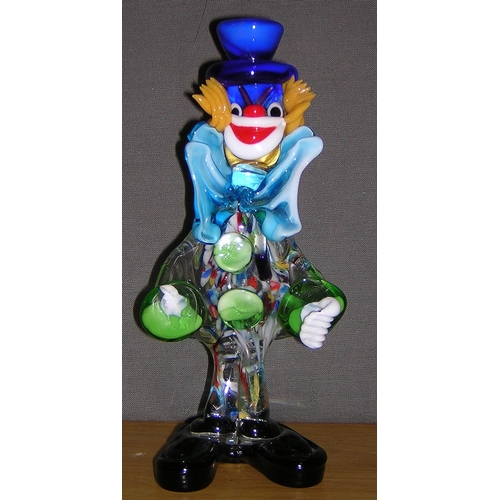 862 - MURANO GLASS CLOWN FIGURINE