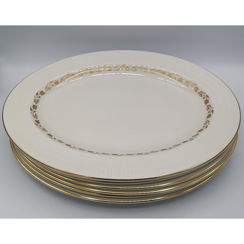 90 - ROYAL DOULTON CNINA OVAL PLATES (6) IN THE FAIRFAX DESIGN