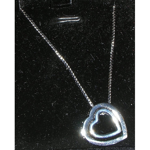 908 - DOUBLE HEART PENDANT On CHAIN