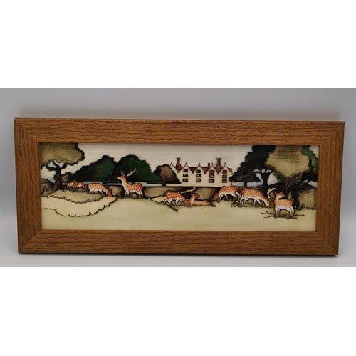 915 - MOORCROFT H 25.00 x W 21.00 x D 2.00 cm FRAMED PLAQUE (Shape No PLQ10) 