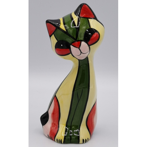 921 - LORNA BAILEY MODEL OF Miss PRIM THE CAT Signed By Lorna Bailey