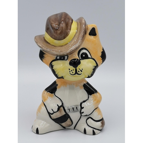 924 - LORNA BAILEY MODEL OF DUKE THE CAT Signed By Lorna Bailey