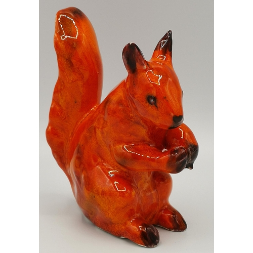 937 - ANITA HARRIS ART POTTERY MODEL OF A SQUIRREL  Signed In Gold By Anita Harris