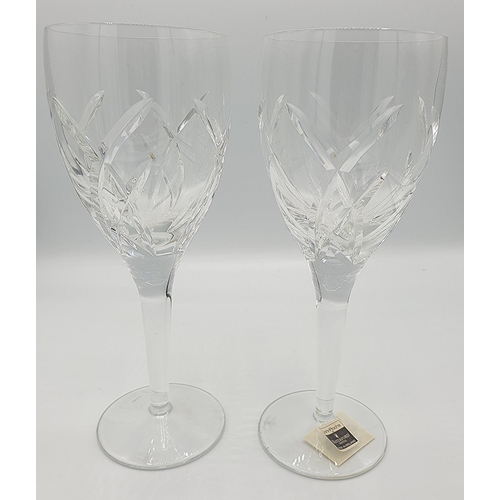 958 - WATERFORD CRYSTAL (Boxed Set Of Two) WINE GLASSES By Mr John Rocha