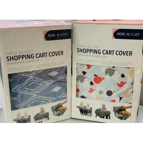 177 - SHOPPING CART COVERS (4)