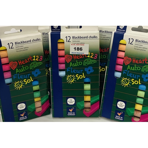 186 - SET OF 12 BLACKBOARD CHALKS (5 Sets)