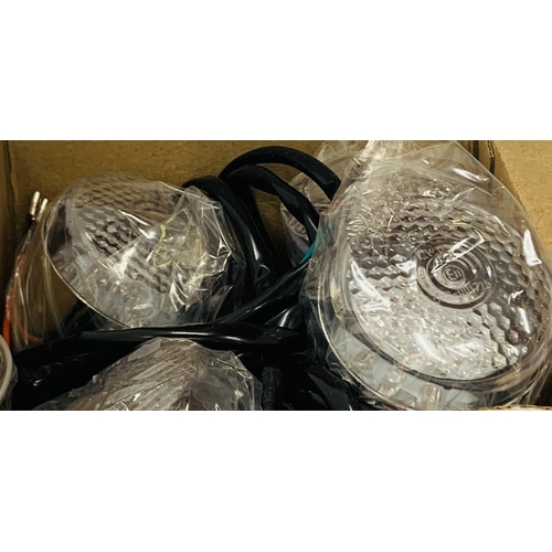 190 - CHROME LIGHTS (Boxed Set Of Four) (Possibly For Scooters)