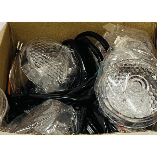 191 - CHROME LIGHTS (Boxed Set Of Four) (Possibly For Scooters)