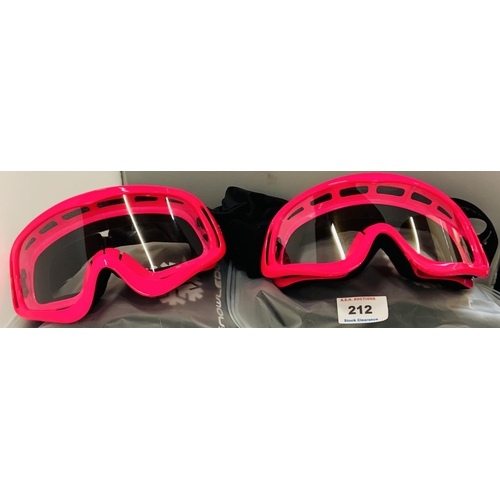 212 - SNOWLEGE SKI GOGGLES (4)