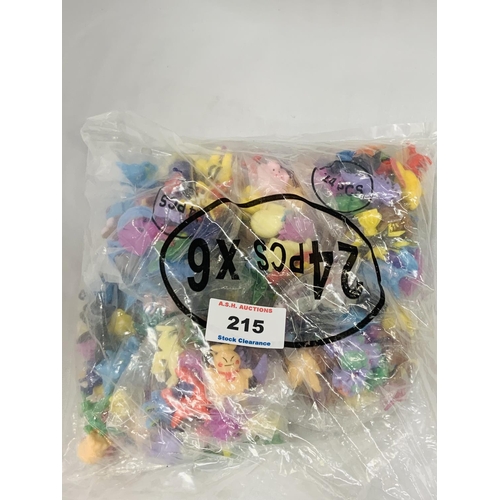 215 - PACK CONTAINING 144 MINI POKEMON CHARACTERS