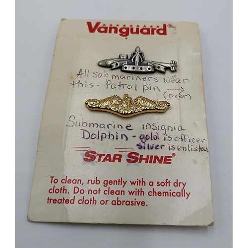 1168 - VANGUARD U.S. NAVY SUBMARINE BADGES