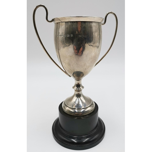 1199 - PRESENTED AS  A SILVER TROPHY CUP By S.Blackensee & Son Ltd (Hallmarked 1930)  (Weight 61.7 Grams) (... 