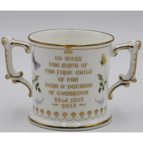 1202 - ROYAL CROWN DERBY CHINA LOVING CUP (Limited Edition 1,500 This One Being No 800) (Certificate)