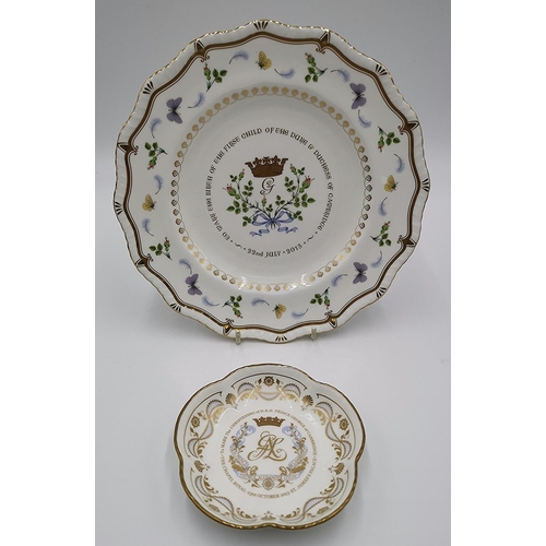 1203 - ROYAL CROWN DERBY CHINA (Hand Painted) PLATE (Limited Edition) DECORATED WITH BUTTERFLIES,Etc WITH A... 