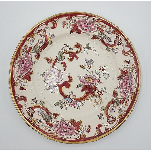 1275 - MASON'S IRONSTONE PLATE IN THE RED MANDALAY DESIGN (Marked 2nds)