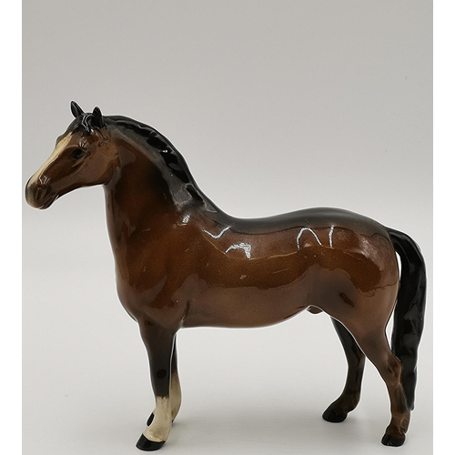 1300 - BESWICK 19.1cm MODEL OF A WELSH COB Model No 1793 (1st Version) (Brown Gloss Colourway) 1962/76 Desi... 