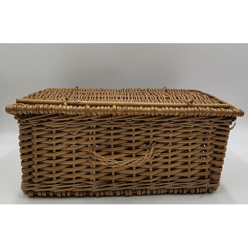 1302 - WICKER PICNIC BASKET(Please Note This Lot WILL NOT BE PACKED OR SHIPPED ...PICK UP ONLY !!!)