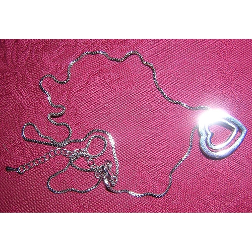 291 - MONDAYNOON DOUBLE HEART NECKLACE  (Boxed)