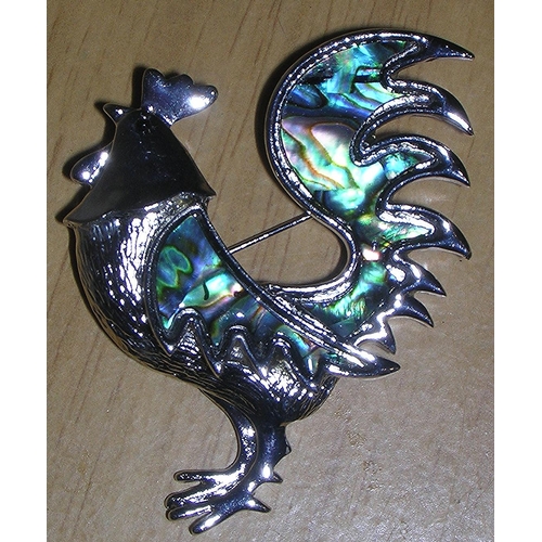 296 - COCKEREL BROOCH