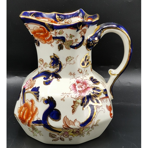 648 - MASON'S IRONSTONE 15cm JUG IN THE BLUE MANDALAY DESIGN