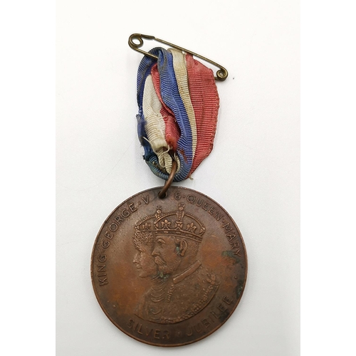 1314 - BRONZE GEORGE V / QUEEN MARY MEDAL (Stratford 1935)