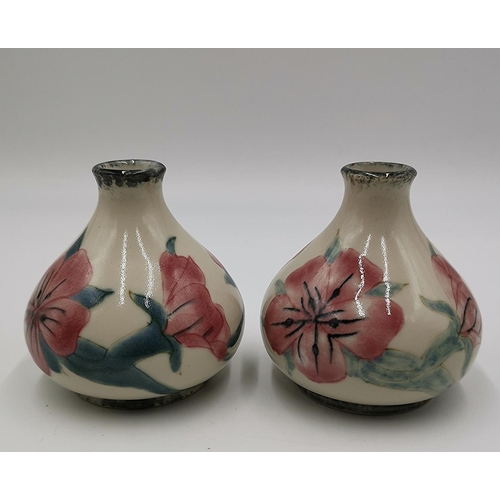 739 - COBRIDGE STONEWARE 9cm VASES (2)