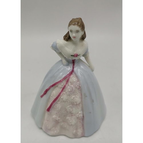 673 - COALPORT Miniature 8.9cm CHINA FIGURINE 