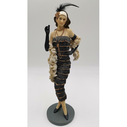 695 - SHUDEHILL  GIFT WARE 29cm ART DECO LADY FIGURE