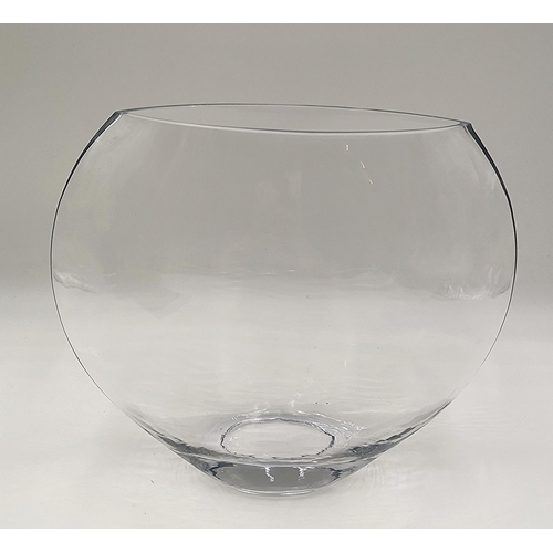 719 - CRYSTAL GLASS Large 25cm x 30cm POCKET VASE (Please Note This Lot WILL NOT BE PACKED OR SHIPPED)