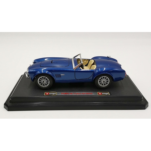 721 - BURAGO DIE CAST 1/24 Scale MODEL OF A FORD AC COBRA (1965)