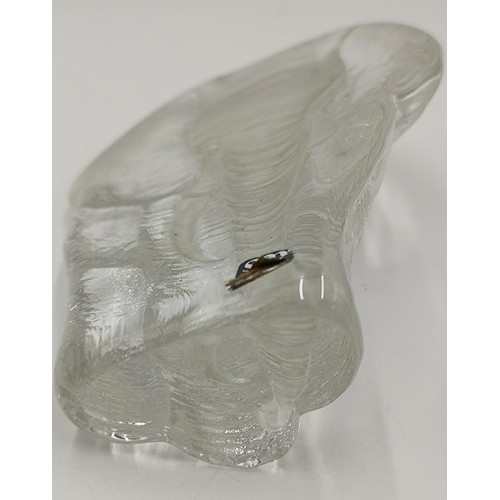 119 - MATS JONASSON (Swedish) CRYSTAL GLASS PAPERWEIGHT MODELLED AS AN ELEPHANT
(The Mats Jonasson glasswo... 