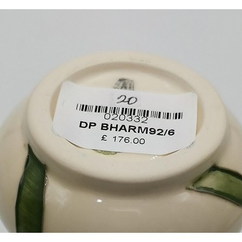 931 - MOORCROFT 15cm VASE (Shape No 92/6) IN THE BLUEBELL HARMONY DESIGN  R.R.P. £176.00.
(The Design feat... 