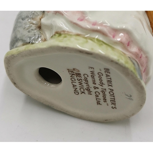 953 - BESWICK BEATRIX POTTER CHARACTER FIGURINE 