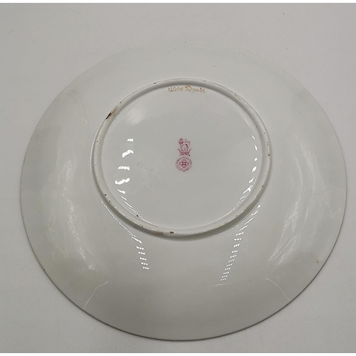 969 - ROYAL DOULTON CHINA 22cm Dia PLATE Depicting WILD DUCKS  Signed By The Artist Mr Joseph Hancock.
(Ha... 