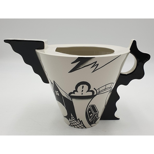 1006 - LORNA BAILEY  17.5cm x 30cm WAVEY HANDLED JUG IN THE LONGPORT WHARF DESIGN (Available On The Lorna B... 