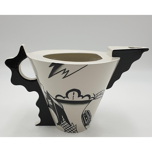 1006 - LORNA BAILEY  17.5cm x 30cm WAVEY HANDLED JUG IN THE LONGPORT WHARF DESIGN (Available On The Lorna B... 