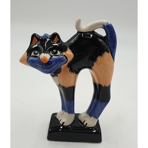 1016 - LORNA BAILEY 14cm MODEL OF RAFFA THE CAT Signed by Lorna Bailey