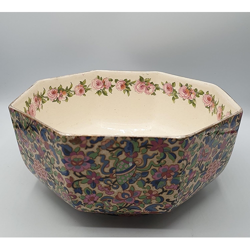 1036 - CROWN DUCAL Large 25cm Dia CHINTZ BOWL