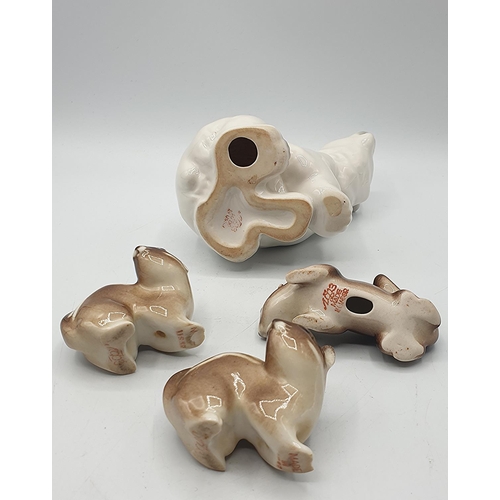 1037 - U.S.S.R. PORCELAIN MODELS OF A POLAR BEAR And CHIPMONKS (3)