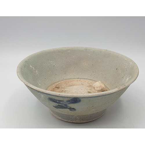 1047 - CHINESE 18th CENTURY 14cm Dia WRECK BOWL (Label On Reverse States 'Nagel Auction Tek Sing Treasures'... 