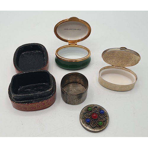 1054 - CRUMMELS ENAMEL ON COPPER SNUFF BOX 