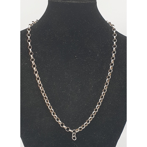 1056 - PRESENTED AS A SILVER (925) 440cm BELCHER CHAIN (Total Weight 12 Grams)