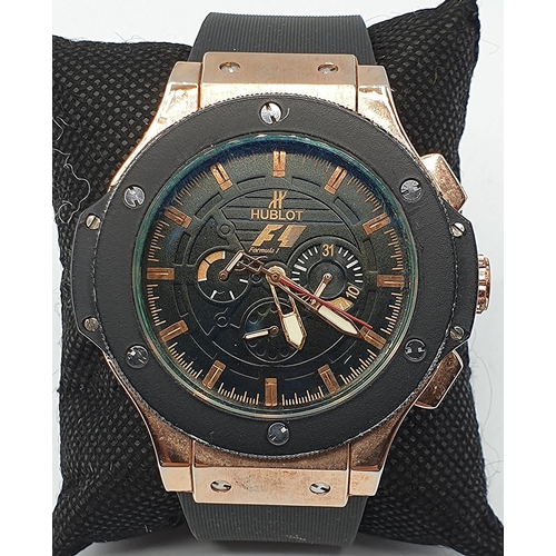 1078 - PRESENTED AS A HUBLOT F1 GENTS WRISTWATCH