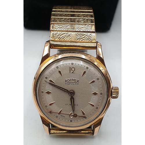 1080 - ROLLED GOLD ROAMER 17 Jewel WATCH