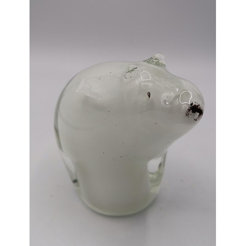 111 - POLAR BEAR PAPERWEIGHT (Nibble To Ear)