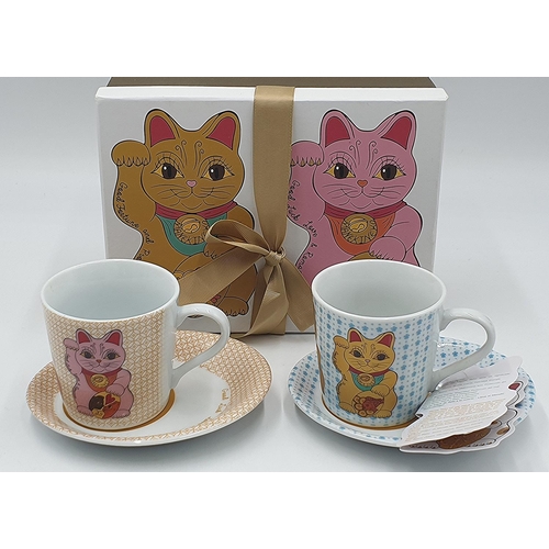 124 - MANEKI NEKO CHINA CUP And SAUCER 