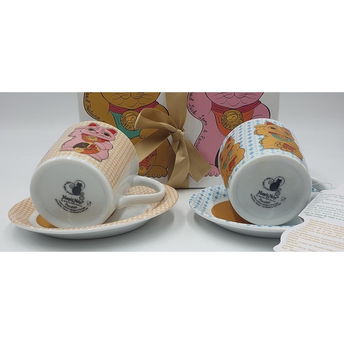 124 - MANEKI NEKO CHINA CUP And SAUCER 