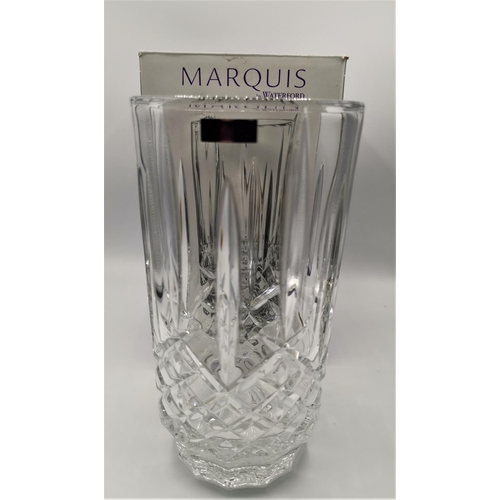 1249 - WATERFORD For MARQUIS CRYSTAL 23cm VASE IN MARKHAM DESIGN (Original Box)