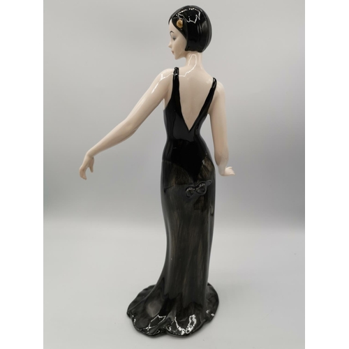 1268 - RODIN CHINA (Part Of The Old Tupton Ware Group) Large 30cm ART DECO LADY FIGURINE 