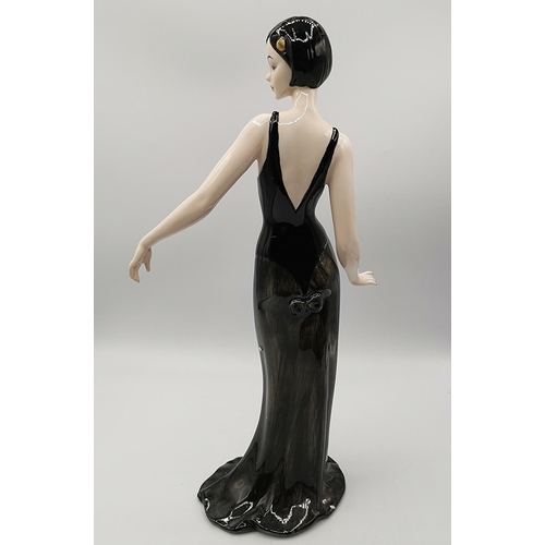 1269 - RODIN CHINA (Part Of The Old Tupton Ware Group) Large 30cm ART DECO LADY FIGURINE 